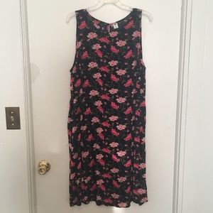 Navy/ Pink Floral Old Navy Dress